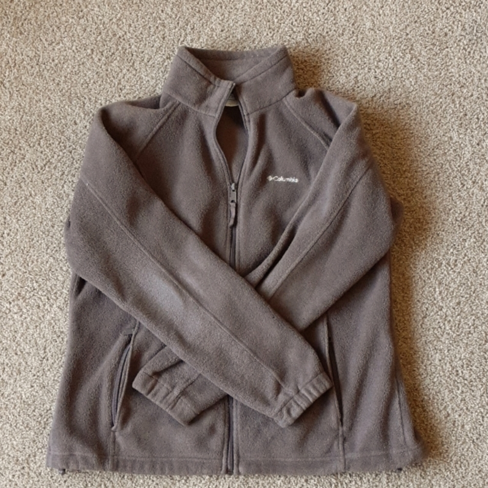 Brown Columbia full zip fleece